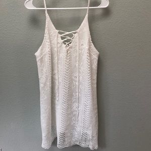 Astr Lace-Up Sun Dress